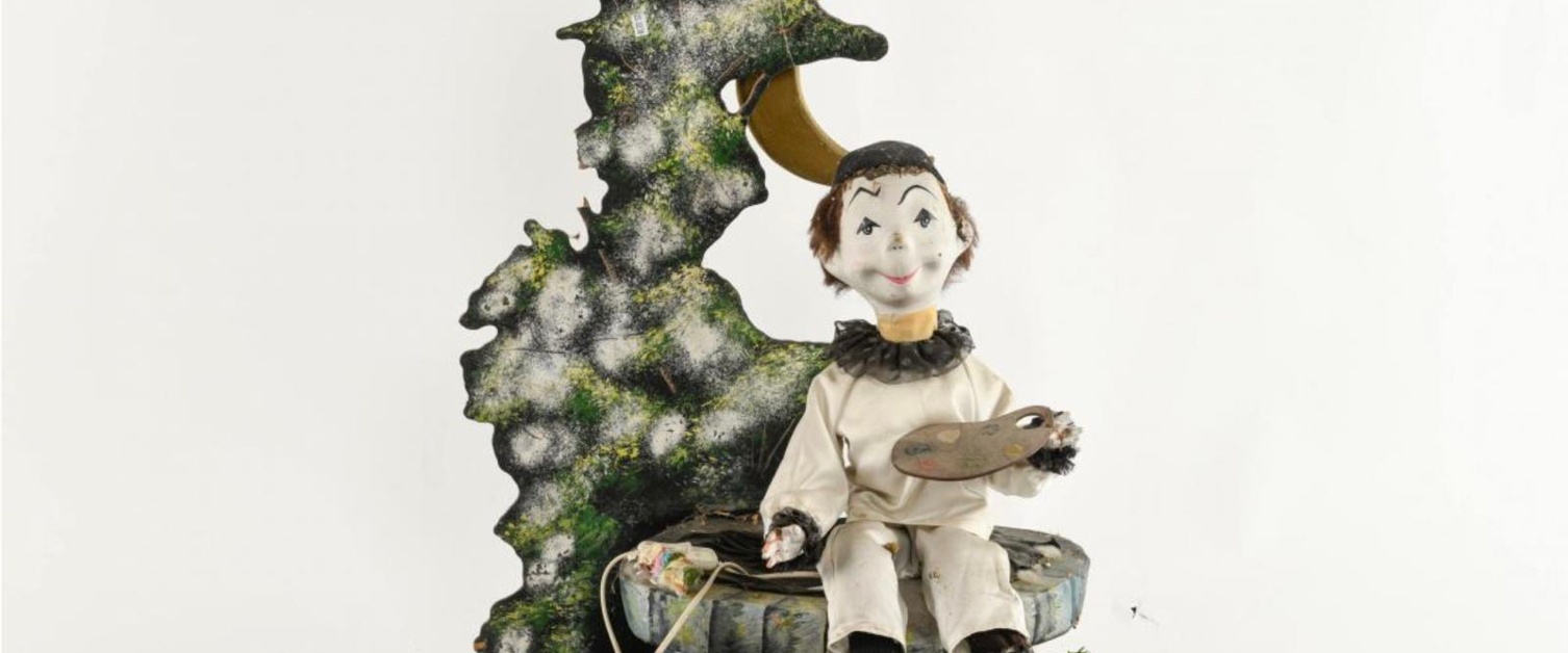 Pierrot &agrave; la palette de peintre