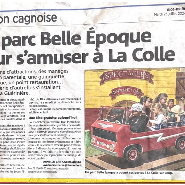 Parc belle &eacute;poque - presse 1